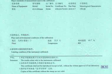 制造业秋葵视频网站APP证书报告说明页图片